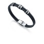 6333P09010 - Pulsera en acero de Viceroy Fashion con ip negro y silicona para hombre.