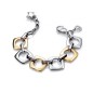 6290P19019 - Pulsera Viceroy FAshion bicolor de acero e ip dorado para mujer. 