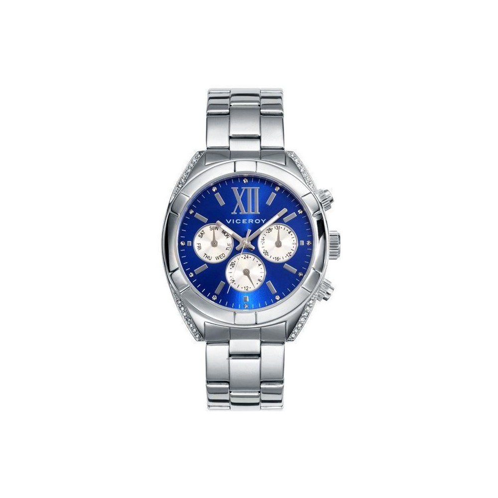 40788-13 - Reloj Viceroy de Mujer. Brazalete de acero. Esfera redonda de color azul.  