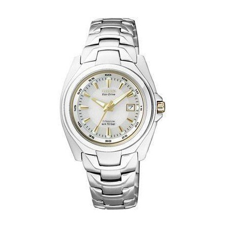 EW0911-50A - Reloj Citizen Super Titanium TI+IP Sra. Eco Drive 091. Reserva carga 6 meses