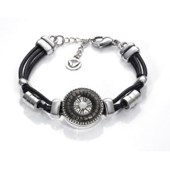 5105P01010 - Pulsera Viceroy Fashion de metal chapado en plata y esmalte 