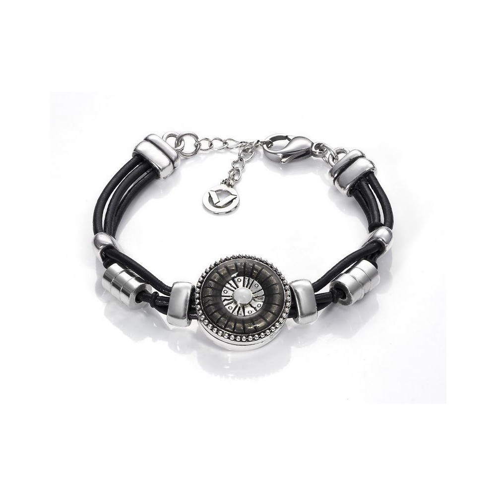 5105P01010 - Pulsera Viceroy Fashion de metal chapado en plata y esmalte 