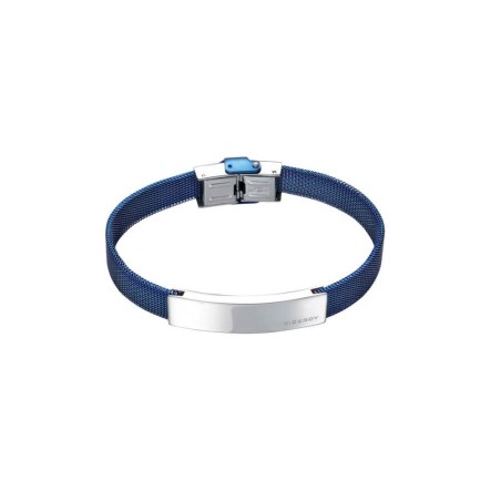 6423P01013 - Pulsera para hombre de acero e ip azul