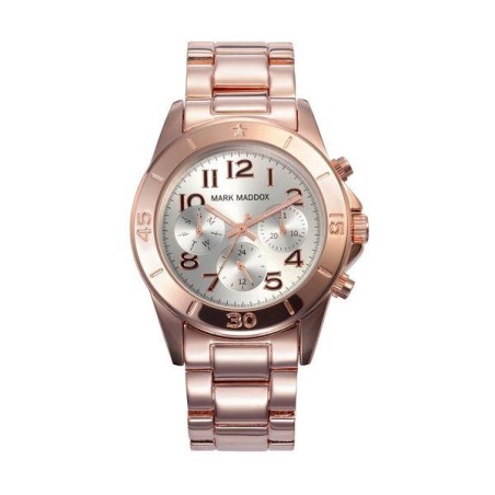 MM3006-05 - Reloj Mark Maddox de Mujer. Esfera redonda de color plateado 