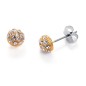 3179K09012 - Pack de Pendientes de Viceroy Fashion dorados con cristal, esmalte y perla para mujer. 