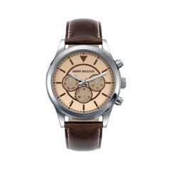 HC3016-47 - Reloj Mark Maddox de Hombre. Modelo HC3016-47. Correa de piel de color marron. Esfera redonda de color marron. 