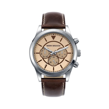 HC3016-47 - Reloj Mark Maddox de Hombre. Modelo HC3016-47. Correa de piel de color marron. Esfera redonda de color marron. 