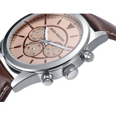 HC3016-47 - Reloj Mark Maddox de Hombre. Modelo HC3016-47. Correa de piel de color marron. Esfera redonda de color marron. 