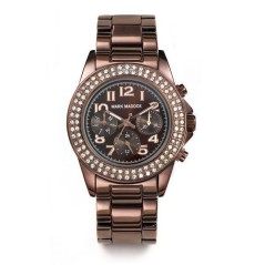 MM3006-45 - Reloj Mark Maddox de Mujer.  Esfera redonda de color marron cho