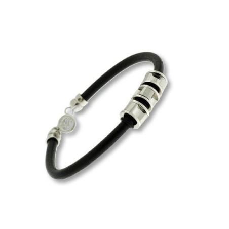 5065P01010 - Pulsera Viceroy Fashion para hombre de acero y piel