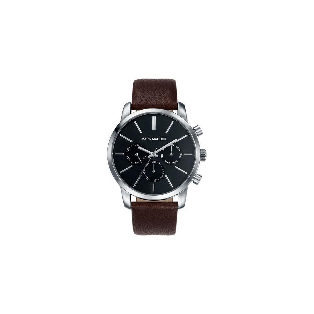 HC0002-57 - Reloj Mark Maddox de Hombre. Esfera redonda de color negro 