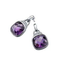 8003E000-57 - Pendientes Viceroy Jewels en plata de ley. Color morado.Colección Rue d´Antibes