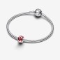 793679C01 - Charm Clip de Corazones Rojos de Pandora en Plata de Ley y Esmalte