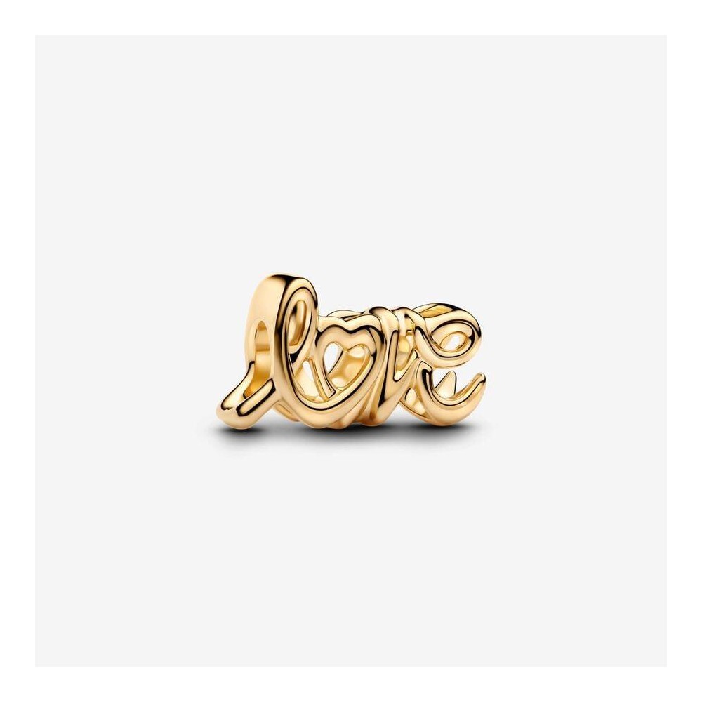 763055C00 - Charm Love Escrito a Mano en Plata de Ley | Pandora