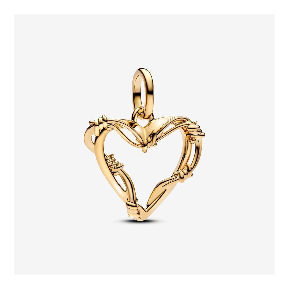 762526C00 - Charm Colgante Corazón de Alambre en Oro de 14k | Pandora