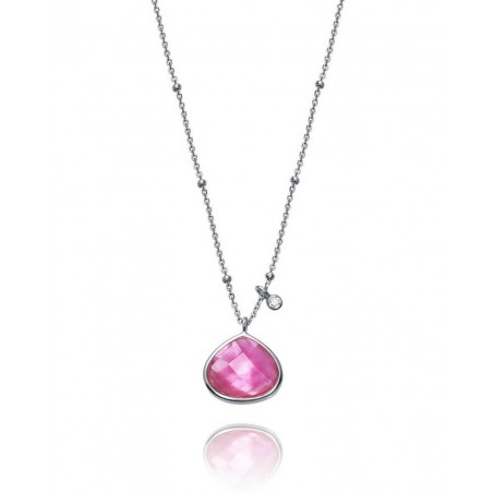 Collar Viceroy Jewels de plata de ley y cristal rosa Ref 85000C100-47
