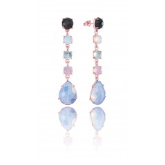 9034E100-49 - Pendientes Viceroy Jewels de plata de ley con 5 piedras para mujer