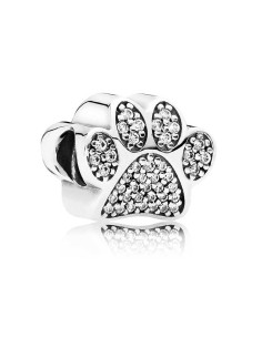 791714CZ - Charm Pandora de plata huella de mascota con circonitas