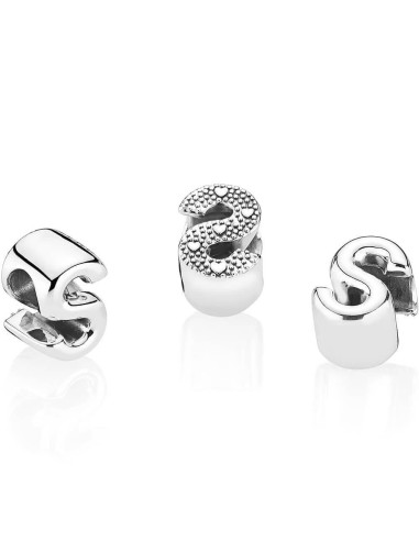 797473 - Charm Pandora de plata inicial letra S
