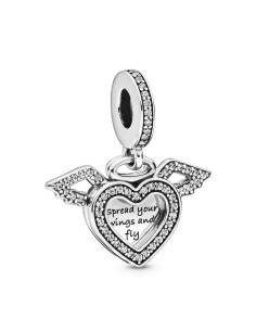798485C01 - Charm colgante en plata de ley Corazón & Alas de Ángel 2