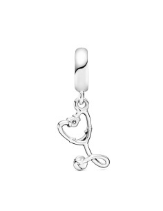799072C01 - Charm en plata ley colgante Estetoscopio  2