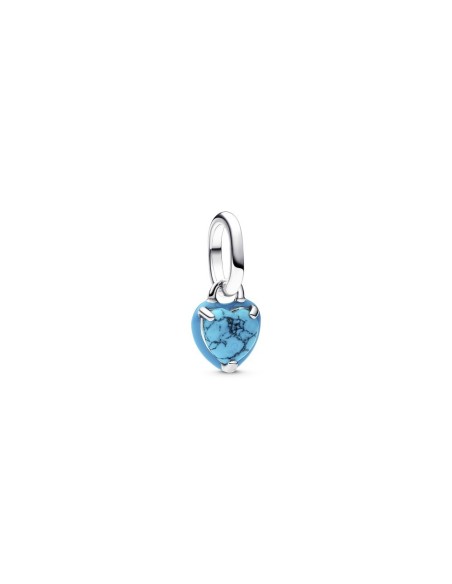 793827C01 - Mini Charm Colgante Corazón Turquesa en Plata de Ley – Pandora ME