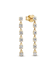 263011C01 - Pendientes Colgantes con un recubrimiento en oro de 14k Gemas Brillantes​