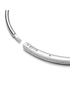 592313C01 - Pulsera rígida Pandora Signature en plata de ley I-D Pavé 2