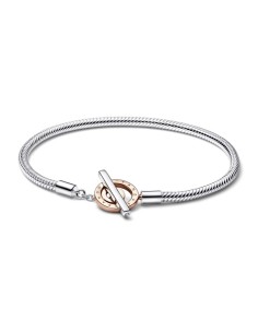 582309C00 - Pulsera Pandora Signature Cadena de Serpiente Cierre en T