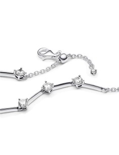 593009C01 - Pulsera en plata de ley Barras Brillantes​ 2