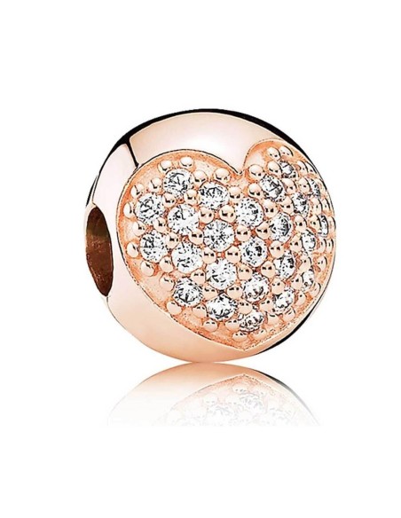 Clip Pandora ROSE con circonitas