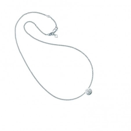 1310041682 - Colgante Diamonfire plata 1 Zirconia 7 mm con cadena plata