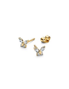 264264C01 - Pendientes de botón Mariposa Oro 14K – Pandora 264264C01 2