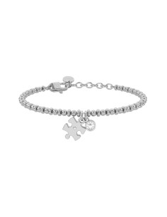 732330 - Pulsera Kidult Style 41 ajustable con esferas, cristales y colgante puzzle 9,5 × 13 mm 2