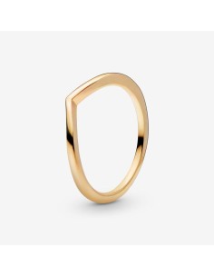 168742C00 - Anillo Chevron Pulido en Oro 14k de Pandora - Elegancia Minimalista