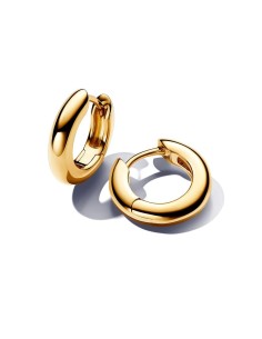 263320C00 - Pendientes de aro con un recubrimiento en oro de 14k Redondos​