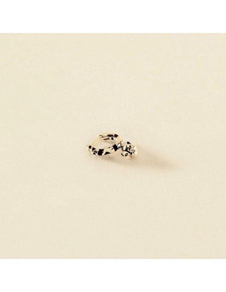 2390401-270-TU - Piercing criolla LEOPARD - Negro/Oro