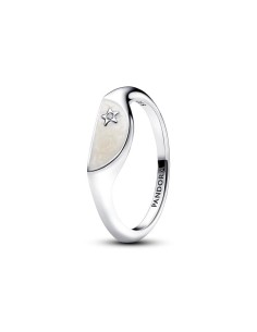 193325C01 - Anillo Pandora ME en plata de ley Mitad Sello Esmaltado​