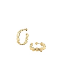 2380504-157-TU - Pendientes de criolla AGATHA PARÍS BLOSSOM acabado dorado