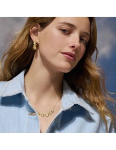 2380504-157-TU - Pendientes de criolla AGATHA PARÍS BLOSSOM acabado dorado 2