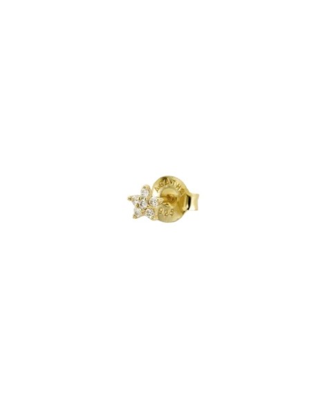 2390054-137-TU - Piercing mini FLOR6 - Cristal / Dorado