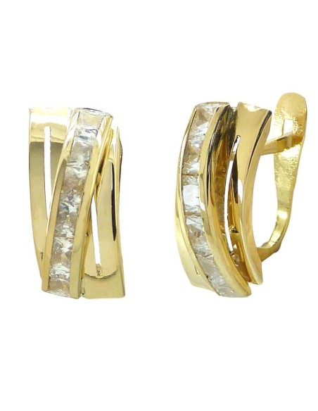 RR-5536 - Pendientes de oro de 18k con circonitas