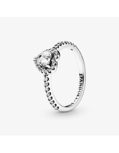 198421C01 - Anillo Pandora Corazón en Relieve de plata de ley