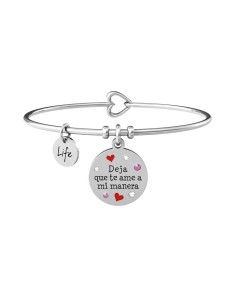 ES731889 - Pulsera de acero DEJA QUE TE AME … G. FLAUBERT