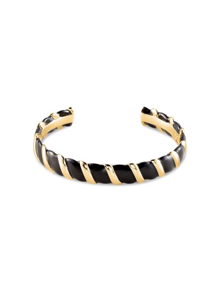 2451150-270-TU - Pulsera rígida SESHA - Negro / Oro