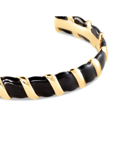 2451150-270-TU - Pulsera rígida SESHA - Negro / Oro