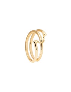 AN01-890 - Anillo GIRO de plata de ley chapada oro 18k