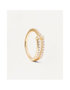 AN01-865 - Anillo SISI de plata con baño de oro 18k 2