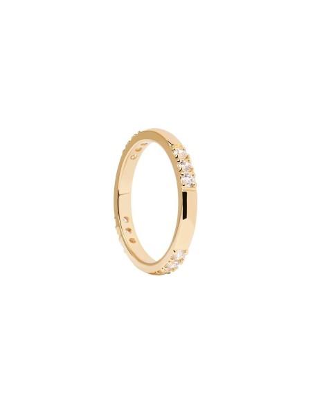 AN01-814 - Anillo FABI de plata de ley con baño de oro 18k