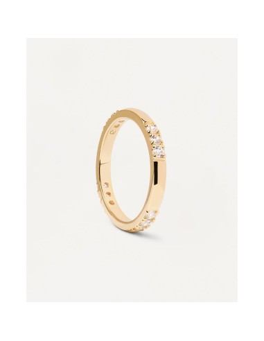 AN01-814 - Anillo FABI de plata de ley con baño de oro 18k